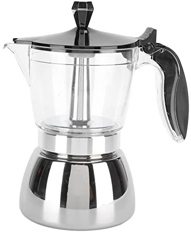 Italienische Achteckige Edelstahl-Kaffeekanne Zum Brühen und Moka-Kann für den Hausgebrauch
