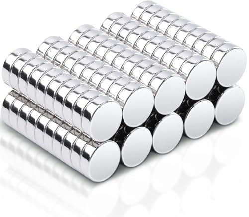 MAGXCENE 100 Stück Magnete Stark 10x3mm, Neodym Magnete Extra Stark Magnete Klein Rund Mini Magnete für Magnettafel, Kühlschrank, Whiteboard, Fotos, Pinnwand, Büro