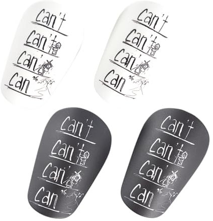 MAEXUS® Mini Schienbeinschoner Fußball, 2 Paare Can't Can Klein 8 * 5cm, Kinder Schienbeinschoner Jugendliche Personalisierbar, Anti-Kollisions
