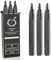 Pinturale Arts® Black Acrylic Paint Pen | Set 3 Black Paint Pens Tip 3mm For Fabrics, Ceramics, Stones, Glass, Wood, Canvas