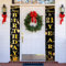 Happy 21st Birthday Door Banner Black Gold 21st Birthday Party Decorations, 21st Birthday Porch Hanging Banner Door Decorations for Her He 21 Year Old Garden Indoor Outdoor Black Gold