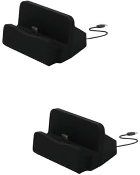 KITANDOVE 2 Pz Stazione Di Ricarica Da Tavolo Base Di Ricarica Da Tavolo Caricabatteria Dock Di Tipo c Docking Station Di Tipo c Supporto Per Caricabatterie Da Tavolo Black