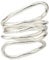 JIABAOZ Schlangenknochen Kette, Biegbare Schlangenkette,6X 900 mm Flexibles Verstellbares Schlangenhalsband, Biegsame Schlangenkette FüR Frauen, Cosplay-Auftritte Im Hip-Hop-Stil (Silber)