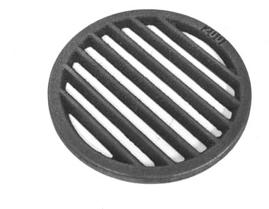 SEZAM Griglia in ghisa, diametro 200 mm, griglia per ceneri in ghisa, diversi diametri, adatta per camino, stufa, griglia per stufa, griglia per forno, camino, accessori di ricambio (∅20 cm)
