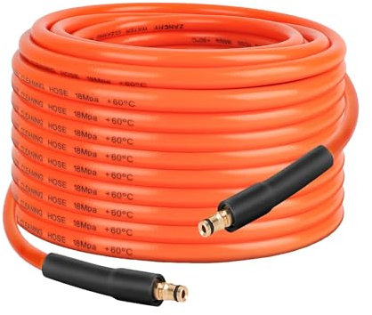 Manguera de repuesto para lavadora de alta presión de 30 m para Karcher K2 K3 K4 K5 K6 K7 Series Kit de limpieza de drenaje de manguera de extensión conector rápido azul 180 bar naranja