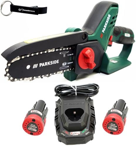 HEADNMORE® Bundle – Parkside® - Troncarami a batteria 12 V PGHSA 12 + portachiavi HEADNMORE® (batteria 2 x 2 Ah batteria)