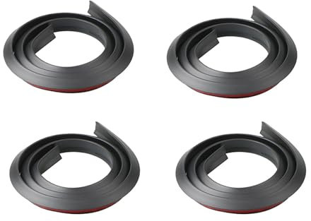 WHLYQF Kompatibel mit Lincoln Town Car Continental Nautilus Navigator Aviator, kratzfesten Schmutzfängern, Radlauf-Augenbrauenlippenstreifen-Aufklebern, Radbrauenschutz,Black-4pcs