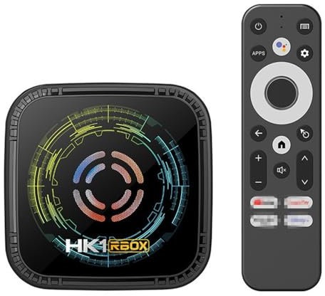 CHROX Android 14.0 TV Box, HK1 H8X Smart TV Box H728 Chip Supporta 2.4G / 5.8G Wifi6 10M / 100M Ethernet LAN Bluetooth 5.0 3D / 4K Set Top TV Box,4GB+64GB