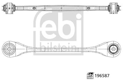 Febi Suspension Arm Sheet Steel Rear Axle Right Lower Suitable for X3 X4