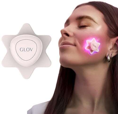 Glov Led-patch in Sternform für Zuhause Wiederverwendbar Schnell und Effektiv Gegen Hautunreinheiten 3-minuten-sessions in Blau und Rot Kompakt Einfach Anzuwenden