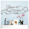 Grandora Wandtattoo Zitat Zuhause ist wo die Liebe wohnt I braun (BxH) 120 x 42 cm I Wohnzimmer Flur Diele Aufkleber Wandaufkleber Wandsticker Sticker W942