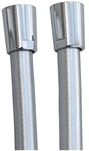 Ramon Soler - Flexo de Ducha Antitwist, 175 cm, Conector G1/2, PVC Resistente, Color Metálico, Ideal para Baño Moderno