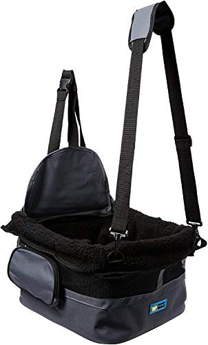 Henry Wag Auto-Sitzerhöhung, sichere erhöhte Position, geeignet für kleine Hunde bis zu 8 kg, gepolsterter Boden für Komfort, 38 x 38 x 25 cm
