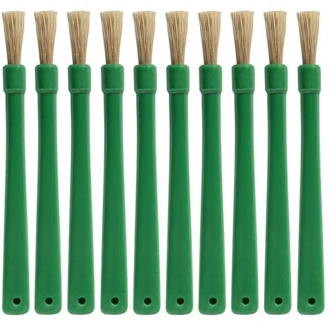 SPI - Pack of 10 Plastic Flux or Glue Brushes - Perfect for Accurate and Mess-Free Application of Adhesives and Fluxes in DIY and Professional Projects - SEL5207