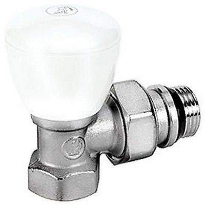robinet de radiateur - equerre - nickelé chrome - diamètre 12 x 17 - r5x032 - giacomini r5x032