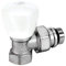 robinet de radiateur - equerre - nickelé chrome - diamètre 12 x 17 - r5x032 - giacomini r5x032