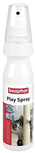 Beaphar – Play’Spray, pulvérisateur Attractif pour Chat – Aux substances attractives – Rend Les Jouets & griffoirs attractifs – Permet de déterminer Les endroits où Le Chat Fait Ses Griffes – 150 ML