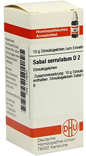 Sabal serrulatum D2 DHU Globuli, 10 g Globuli