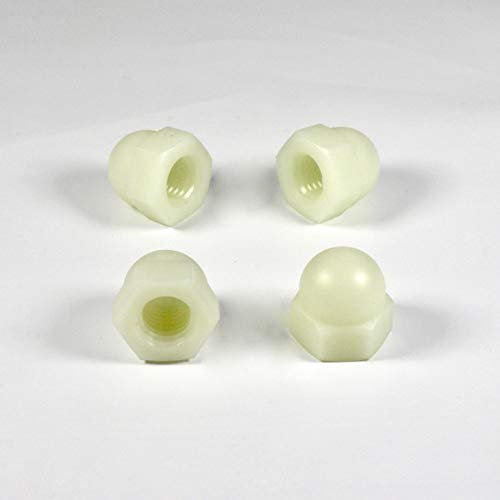 ajile - 20 Stücke - Sechskant Hutmutter - M5 | PA6.6 Polyamid Plastik Nylon - Isolierend