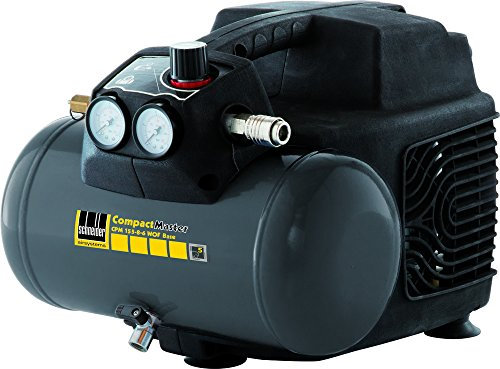 SCHNEIDER CPM, Tragbar ölfreier Kompressor, 6 Liter Tank, maximaler Druck: 8 bar, Leistung: 1,5 PS, Geräuschpegel: 90 dB LwA