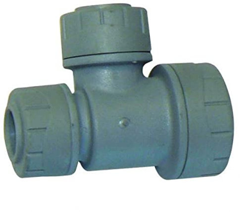 Polyplumb 22mm x 15mm x 15mm Reducing Tee - PB1522 - Bag of 2