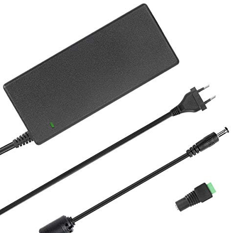 Signcomplex Alimentatore LED 12V 8A, trasformatori AC da 90-240V a DC 12V per l'adattatore LED a Strisce 100 Watt Max, Certificazione CE/TUV/GS (Spina EU)