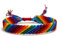 EROSPA® Armband Armkette in geflochtenem Rainbow/Regenbogen Style - Damen/Herren Frauen/Männer/Mädchen/Girls - Pride LGBT