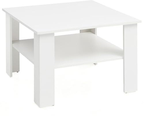FineBuy Couchtisch SV51868 Holz 60 x 42 x 60 cm Design Holztisch mit Ablage, Wohnzimmertisch Coffee Table, Sofatisch Loungetisch, Kaffeetisch Stubentisch mit Stauraum, Tisch Wohnzimmer