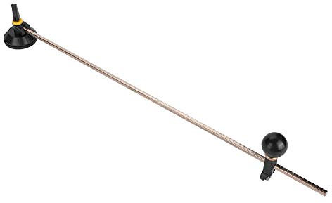 Sheens Einstellbare Kompasse Typ Glas Kreisschneider mit 6 Stahlrädern und Saugnapf[100CM] Glasschneider