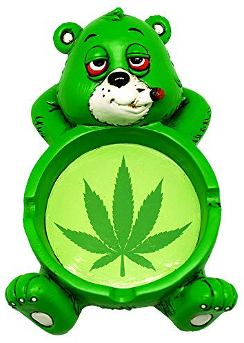 Fantasy Gifts Stoner Bear Aschenbecher aus Kunstharz, 10,2 x 15,2 cm