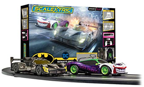 Scalextric Spark Plug - Batman vs Joker Slot Car Racing Set