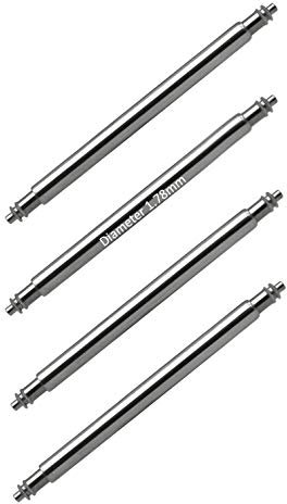masar 24mm SLX178 - Ø 1.78mm – Premium Federstege Uhr Amrband, Uhrenstege, Uhrenarmband, Stege Uhren Armband - Watch Spring Bars, Pins – Double Flange – 0.8mm - INOX 316L - 4 pcs