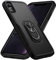 MilanNice Handyhülle für iPhone XR Heavy Duty Hülle Stoßfest Kratzfest mit 360 Grad Ring Halter Standfunktion TPU Cover Protective Handy Schutzhülle,Schwarz