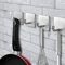 Ecoastal Self Adhesive Hooks for Hanging Kitchen Bathroom Tower Hooks Pot Holder Pan Hanger Coat Hanger 304 Stainless Steel Heavy Duty 11 lb 5KG Waterproof Wall Door Hooks 4 Pack