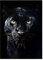LXWWW Abstrakte Leinwanddrucke Poster Black Panther Tier Wandkunst Malerei Moderne Leinwand Bild Für Wohnzimmer Wohnkultur 60x80 cm Rahmenlos