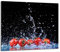 Gsmarkt Herdabdeckplatte Schneidebrett 60x52 Glasbild Tomate