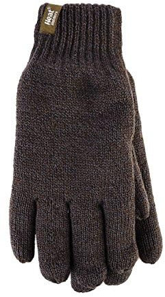 HEAT HOLDERS - Herren Warm Outdoor Handschuhe für Winter | Handschuhe mit Fleece Gefüttert Insulation (S-M, Khaki Green)