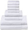 Cottera® Handtücher 8er Set in Weiß | Premium Hotel & Spa Qualität | 2 Duschtücher 70x140, 2 Handtücher 40x70, 4 Gesichtstücher 30x30 | 100% feinste Baumwolle 600 g/m² | Made in Portugal, nachhaltig