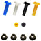 KafTon Colour Nylon Plastic Number Plate Bolts & Nuts Black White Blue Yellow (25, 1 Blue)