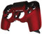 eXtremeRate Carcasa Delantera Compatible con ps4 Mando Panel Frontal Touchpad Placa Cubierta Funda Portectora Compatible con ps4 Slim Pro JDM-040/050/055 Control No Incluido(Sombra Rojo Escarlata)