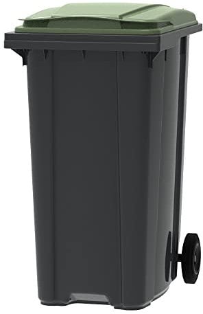 ESE Poubelle Conteneur à déchets 360L + Couvercle vert