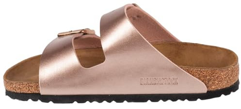 Birkenstock Infradito donna Arizona (1023960) Birko-Flor Narrow Copper per piede stretto, classico, elegante, comodo, per l'estate, casual 39 EU (stretta)