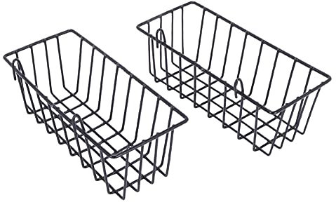 Plumflex Wandgitter-Drahtkorb, Gitterwand-Aufbewahrungskorb, Wandhalterung, Körbe, Ausstellungsregale für Küche, Zuhause