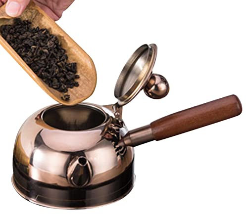 MUMIAO Tetera de acero inoxidable cepillado, tetera de acero inoxidable