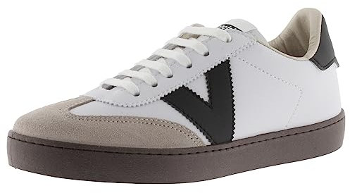 victoria Basket Unisex Berlín Ciclista Efecto Piel & Piezas En Contraste & Puntera Serraje 1126186 para Adulto Blanco 39