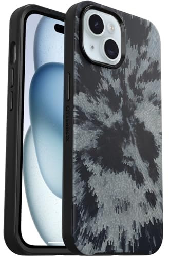 OtterBox Symmetry MagSafe Hülle für iPhone 16e, 15, 14, 13, stoßfest, sturzsicher, schützende Hülle, 3X getestet nach Militärstandard, Schwarz, Grau