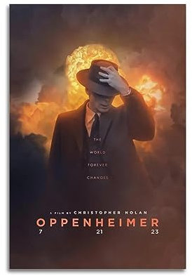 GLUC Oppenheimer Poster Klassisches Film- und Fernsehposter, Album, Poster, Teenagerzimmer, Wanddekoration, 60 x 90 cm, ungerahmt