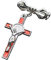 Mode Kreuz Anhänger Broschen Kleidung Pin Jesus Kreuz Brosche Pin Schmuck Brust Pin für Frauen, 4,5 cm, Metall, Kein Edelstein