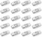 LT Easiyl Pack of 20 Wire Rope Clamps Made of Galvanised Steel Egg Shaped Cable Clamp Suitable for Diameter 3 mm Steel Cable Rope Double Hole 27 mm x 14.5 mm