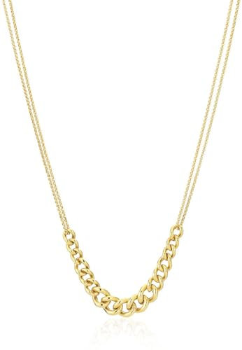 Sif Jakobs Jewellery Damen-Kette 925er Silber One Size, Gold 32027192
